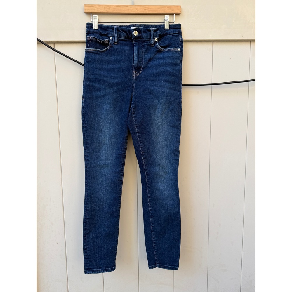Good American Women’s Skinny Jeans - Dark Blue Denim